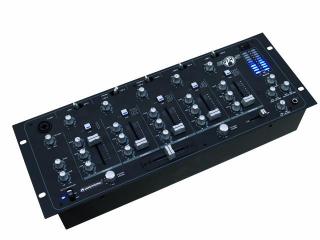 Omnitronic EMX-5, 5-kanálový mixážní pult (Vstupy: 6x Line, 2x Phono/Line, 3x Mic, 1x sluchát)