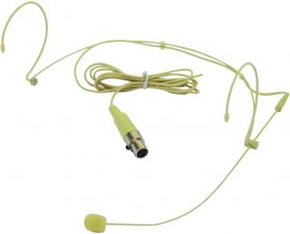 Omnitronic HS-1100 XLR, náhlavní mikrofon mini XLR (Kardioidní charakteristika,  hmotnost 10 g, mini X)