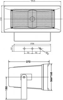 Omnitronic HS-50 (100V reentrantní reprobox)