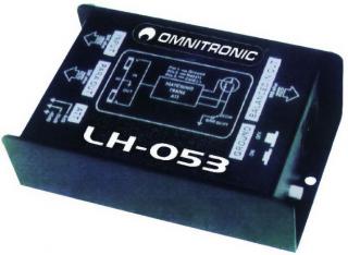 Omnitronic LH-053, konvertor signálu (2x paralelní vstup Jack, 1x výstup XLR)