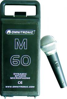 Omnitronic M-60, dynamický mikrofon (Dynamický mikrofon)