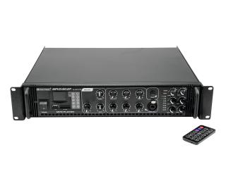 Omnitronic MPVZ-120.6P, 100V 6-zónový mixážní zesilovač, 120W, MP3 (100V 6-zónový mixážní zesilovač s MP3 přehrávačem)