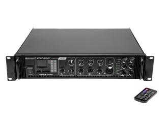 Omnitronic MPVZ-180.6P, 100V 6-zónový mixážní zesilovač, 180W, MP3 (100V 6-zónový mixážní zesilovač s MP3 přehrávačem)