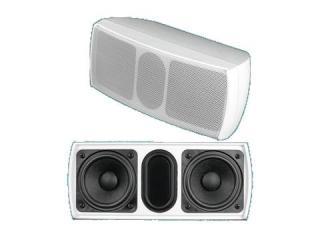 Omnitronic OD-22 nástěnný 2x 2,5" reproduktor 15W, 8 Ohm, bílý (Universal wall speaker system)