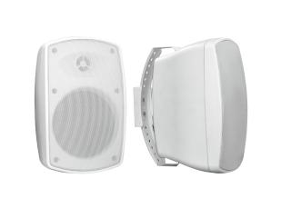 Omnitronic OD-5T nástěnný 5" reproduktor 16W, 100V, bílý, pár (2-pásmové reproduktory odolné proti povětrnostním)