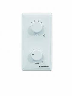 Omnitronic PA ovladač hlasitosti/volič programů 45W mono, bílý (Kombinovaný PA ovladač hlasitosti a volič programů)