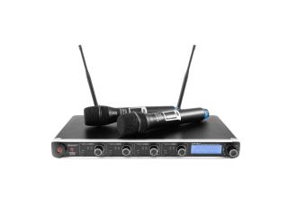 Omnitronic UHF-304, 4-kanálový bezdrátový mikrofonní set 823-832 MHz / 863-865 MHz (4-kanálový bezdrátový mikrofonní set 823-832 MHz /)