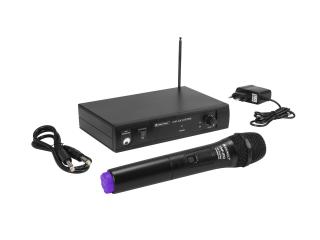 Omnitronic VHF-101, 1-kanálový bezdrátový mikrofonní set 200.10 MHz (Bezdrátový mikrofonní systém)