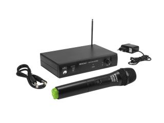 Omnitronic VHF-101, 1-kanálový bezdrátový mikrofonní set 207.55 MHz (Bezdrátový mikrofonní systém)