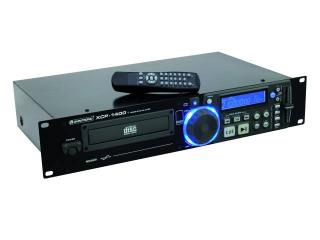 Omnitronic XCP-1400, CD přehrávač (Antishock, Pitch Bend, Cue, Loop/Reloop)
