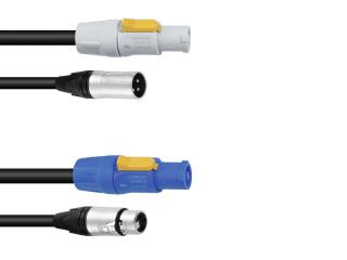 PSSO Combi Cable DMX PowerCon/XLR 1,5m (High quality power DMX cable)