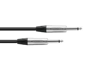 PSSO kabel Jack 6,3mm mono černý, 10m, konektory Neutrik (High-quality instrument cable)