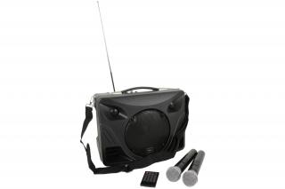 QTX DELTA-50, mobilní 8" zvukový systém MP3/BT/FM/2x VHF, 50W (Mobilní 8" zvukový systém MP3/BT/FM/2x VHF)