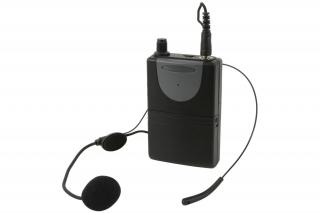 QTX QHS-864.8 UHF náhlavní mikrofonní set pro QTX zvukové systémy, 864.8 MHz (Příslušenství pro QTX audio systémy)