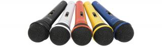 QTX sada dynamických mikrofonů XLR, 5 barev (Sada 5 barevných mikrofonů)