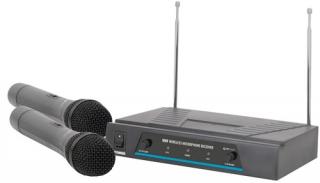QTX VHF-2, bezdrátový dvoukanálový VHF mikrofon s frekvencemi 174,1 + 175 MHz (Bezdrátový mikrofon, dvoukanálový, 174,1 + 175 MHz)