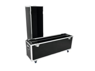 Roadinger transportní case pro 2x LCD ZL60" (Flightcase with wheels for 2 LCD screens up to 60")