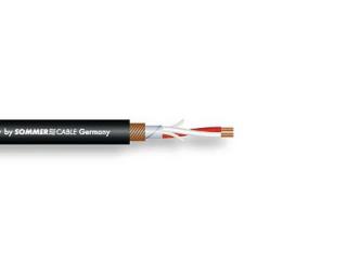 Sommer cable DMX cable 2x0.34 3pin 100m bk BINARY FRNC (High-quality data cable)