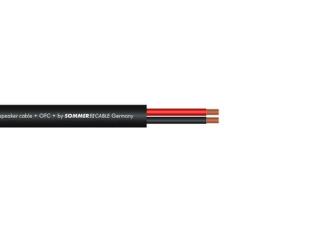 Sommer CABLE repro kabel 2x2,5, 100m role, černý, FRNC (High-quality speaker cable)