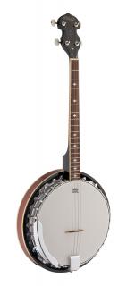 Stagg BJM30 4DL, banjo čtyřstrunné (Čtyřstrunné bluegrassové banjo s kovovým bubnem)