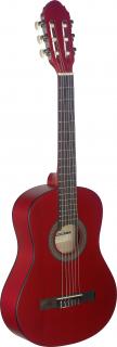 Stagg C410 M RED, klasická kytara 1/2, červená (Klasická 1/2 kytara)