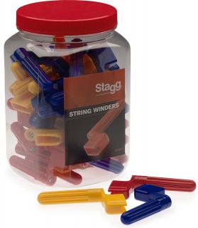 Stagg GSW-40, barevné kličky k navíjení strun (40ks) (Kličky pro rychlé navíjení strun, 40 ks)