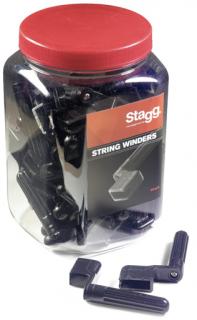 Stagg GSW-40 BK, černé kličky k navíjení strun (40ks) (Kličky pro navíjení strun, 40 ks)