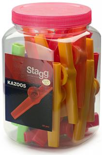 Stagg KAZOO-30, barevné kazoo, 30 ks (30 ks plastových kazoo)