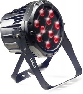 Stagg LED PAR 10x8W QCL DMX černý, LED reflektor (LED PAR 10x 18W, QCL, RGBW, DMX)