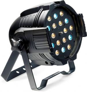 Stagg LED PAR MLZ-18x3W studená/teplá bílá DMX černý, LED reflektor (LED PAR 18x 3W (studná, teplá bílá))