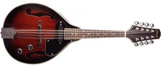 Stagg M50 E, elektroakustická bluegrassová mandolína, redburst (Elektroakustická bluegrassová mandolína)