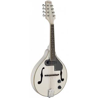 Stagg M50 E WH, elektroakustická bluegrassová mandolína, bílá (Elektroakustická bluegrassová mandolína)
