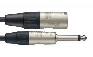 Stagg NAC10PXMR, kabel XLR/JACK, 10M (10M AUDIOKABEL KLIm-XLRm DLX)