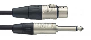 Stagg NMC10XPR, mikrofonní kabel XLR samice – Jack 6,3 mm mono samec, 10m (10M MIKROFONKB XLRf-KLINKE DLX)