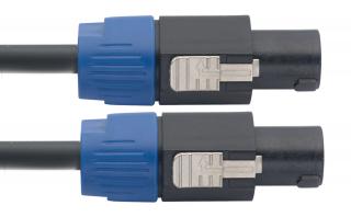 Stagg NSP10SS25CR, délka 10 m (Speako / Speakon 4-pin)