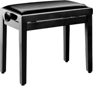 Stagg PB39 BKP SBK, stolička ke klavíru (Černá lesklá / černý vinyl)