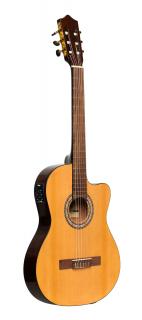 Stagg SCL60 TCE-NAT, elektroakustická klasická kytara 4/4, přírodní (Elektroakustická klasická kytara 4/4)