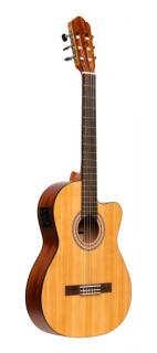 Stagg SCL70 TCE-NAT, elektroakustická klasická kytara 4/4, přírodní (Elektroakustická klasická kytara 4/4)