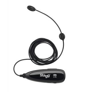 Stagg SUW 12BC, bezdrátový nástrojový mikrofonní set, 2,4 GHz UHF (Bezdrátový nástrojový mikrofonní set 2,4 GHz)