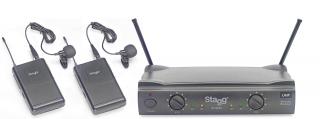 Stagg SUW 50 LL EG, 2-kanálový bezdrátový mikrofonní set 863,8 MHz / 864,5 MHz (2-kanálový bezdrátový mikrofonní set 863,8 MHz / 8)