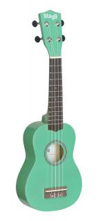 Stagg US GRASS, sopránové ukulele, zelené (Sopránové ukulele, zelené)