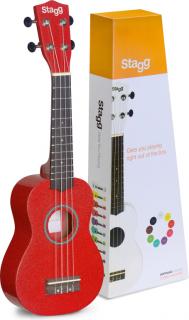 Stagg US RED, sopránové ukulele, červené (Sopránové ukulele, červené)