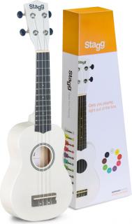 Stagg US WHITE, sopránové ukulele, bílé (Sopránové ukulele, bílé)