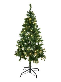 Umělý vánoční stromek s LED bílými žárovkami, 180 cm (Vánoční LED stromek)