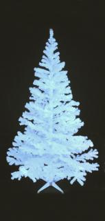 Umělý vánoční stromek UV bílý, 210 cm (UV vánoční stromek)