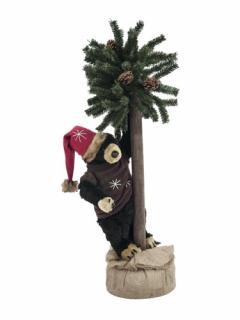 Vánoční medvěd se stromkem, 105 cm (Vánoční medvěd se stromkem, 105 cm)