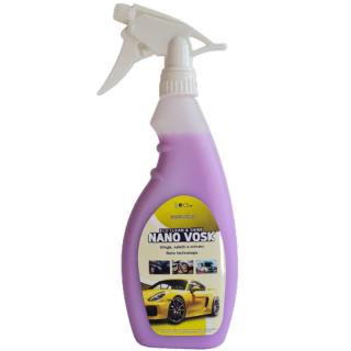 E-CS Nano vosk 500 ml (Leštěnka s nano voskem pro suché mytí aut. Umyje, naleští, ochrání)