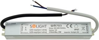 Solight LED napájecí zdroj, 230V - 12V, 2.1A, 25W, IP67