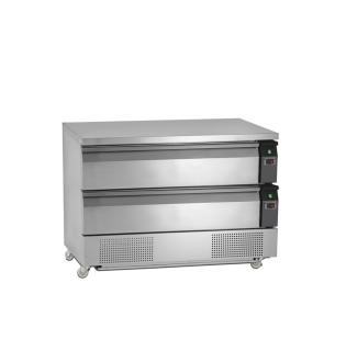 TEFCOLD UD2-3 - Kombinovaný chladicí / mrazicí stůl 2 zásuvky