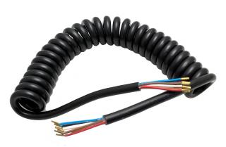 Kabel spirálový 7 žilový 3m (kabel sedmipramenný)